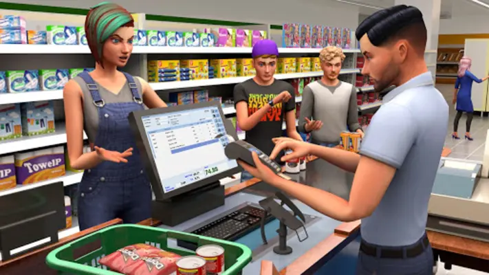 Shopping Mall Store 3D Cashier android App screenshot 0